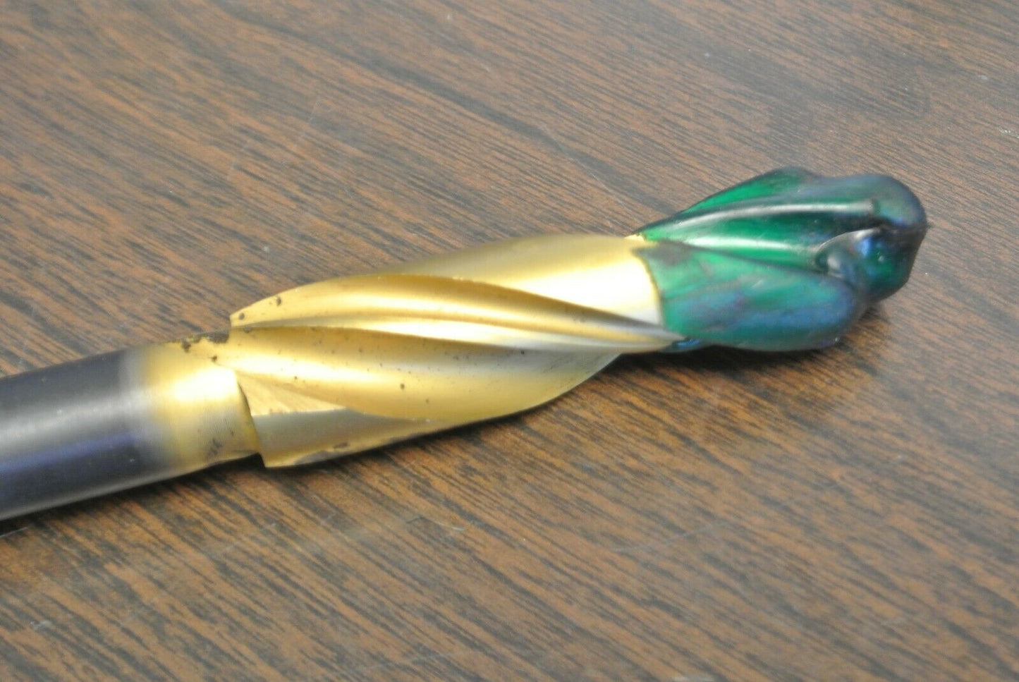 LOT of 4 / TANGED 3/4" 2-FLUTE DRILL BITS / REGROUND 1/2" - 3/4" STEP DRILL (?)