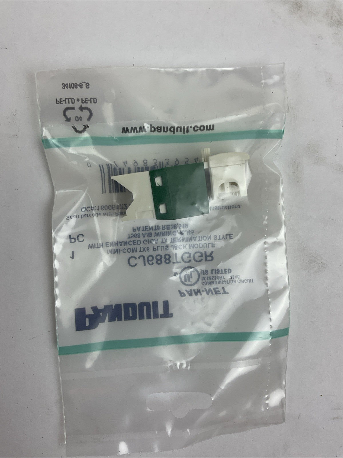 PANDUIT CJ688TGGR MINI-COM TX6 PLUS JACK MODULE (LOT OF 15)