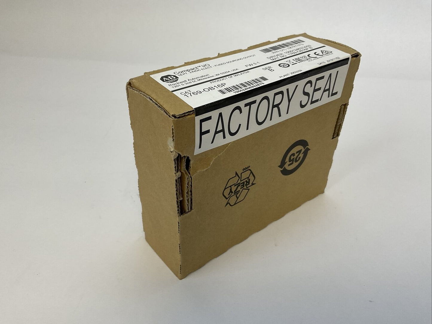 ALLEN BRADLEY 1769-OB16P SER B FW 3.1 DIR/VER 10001246374/02 16PT 24VDC ELECT