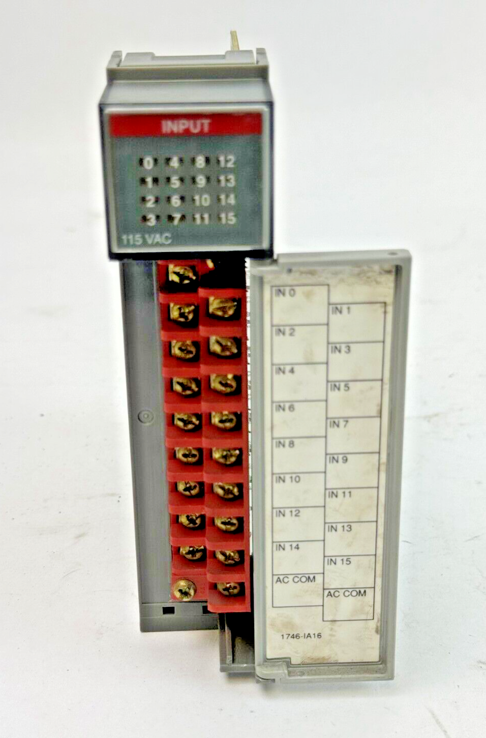 ALLEN-BRADLEY - 1746-IA16 SER. D - SLC 500 INPUT MODULE 85-132 VAC, 50/60 Hz