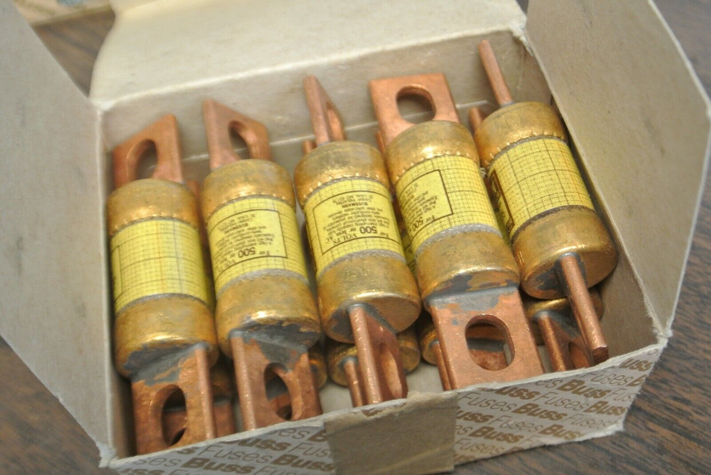 BOX of 10 / BUSSMANN / TRON KBH35 RECTIFIER FUSE / 500V / 35A / NEW SURPLUS