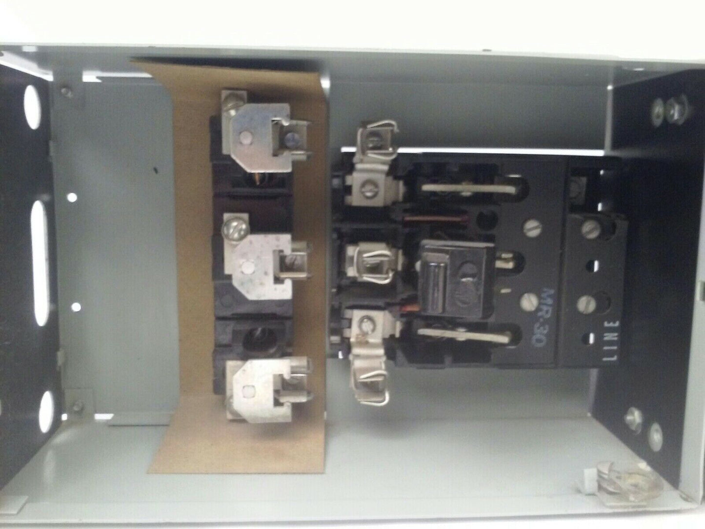 GE TYPE QMR QMR321L & QMR321R TWIN FUSIBLE INTERRUPTER SWITCH 30A W/ HARDWARE