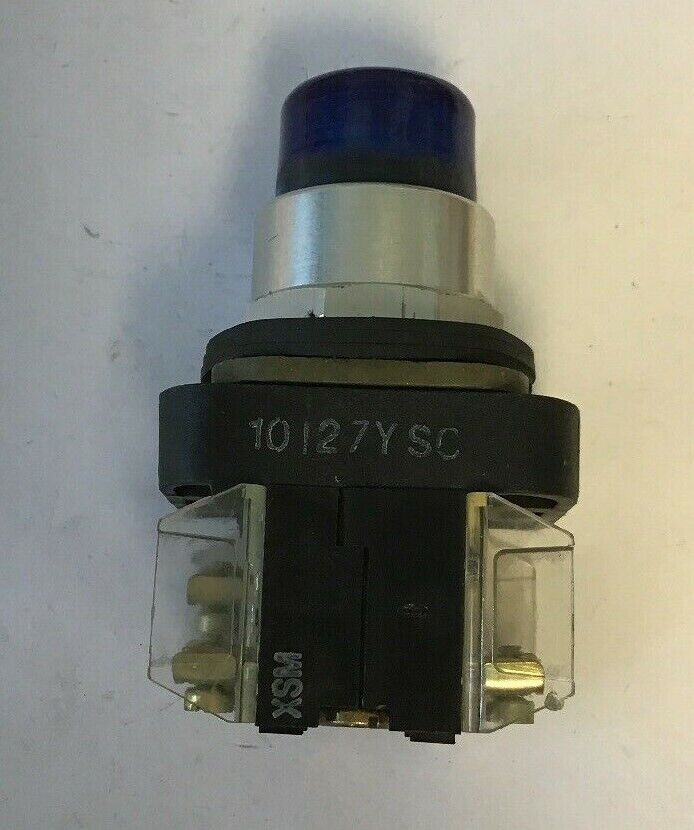 ALLEN BRADLEY 800T-QT24 SER.T BLUE PUSH BUTTON 24VAC/DC #757 LAMP