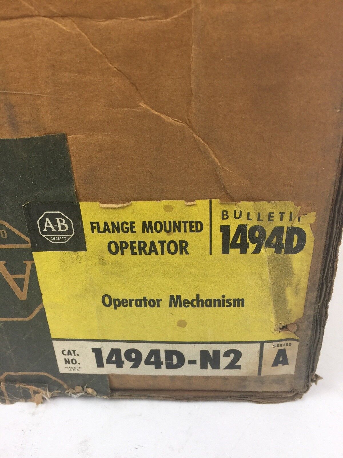 ALLEN BRADLEY 1494D-N2 OPERATOR MECHANISM SERIES A