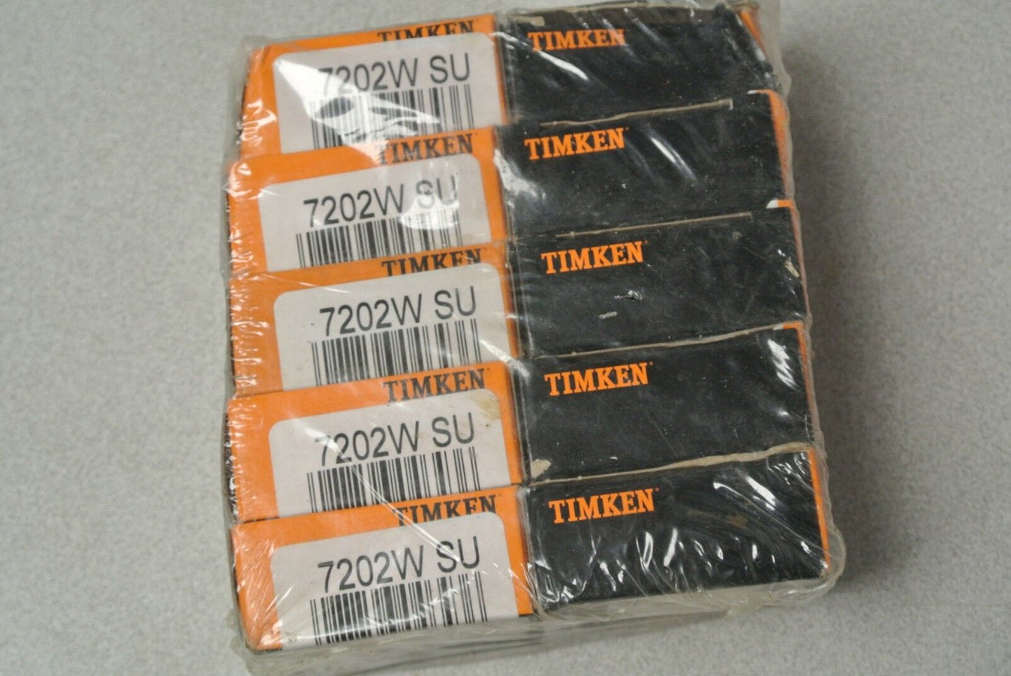 LOT of 10 / TIMKEN 7202W SU ANGULAR CONTACT BEARING / 15mm BORE, 35mm OD - NEW