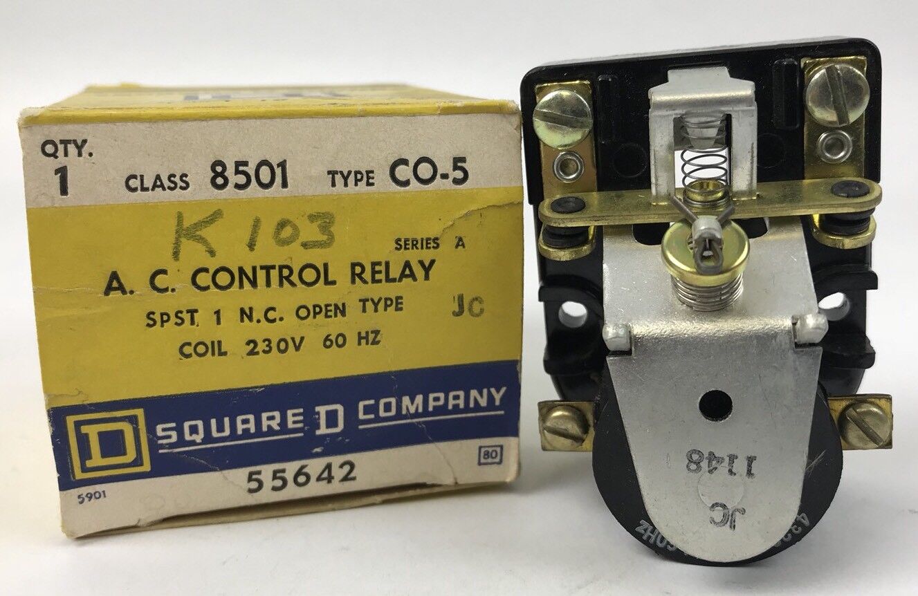 Square D 8501 CO-5 New A.C. Control Relay 230 V 60 HZ