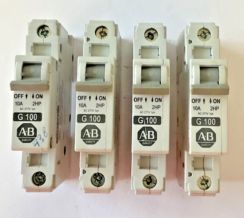 ALLEN BRADLEY 1492-CB1G100 CIRCUIT BREAKER 10A 2HP SER.C ***LOTOF4***