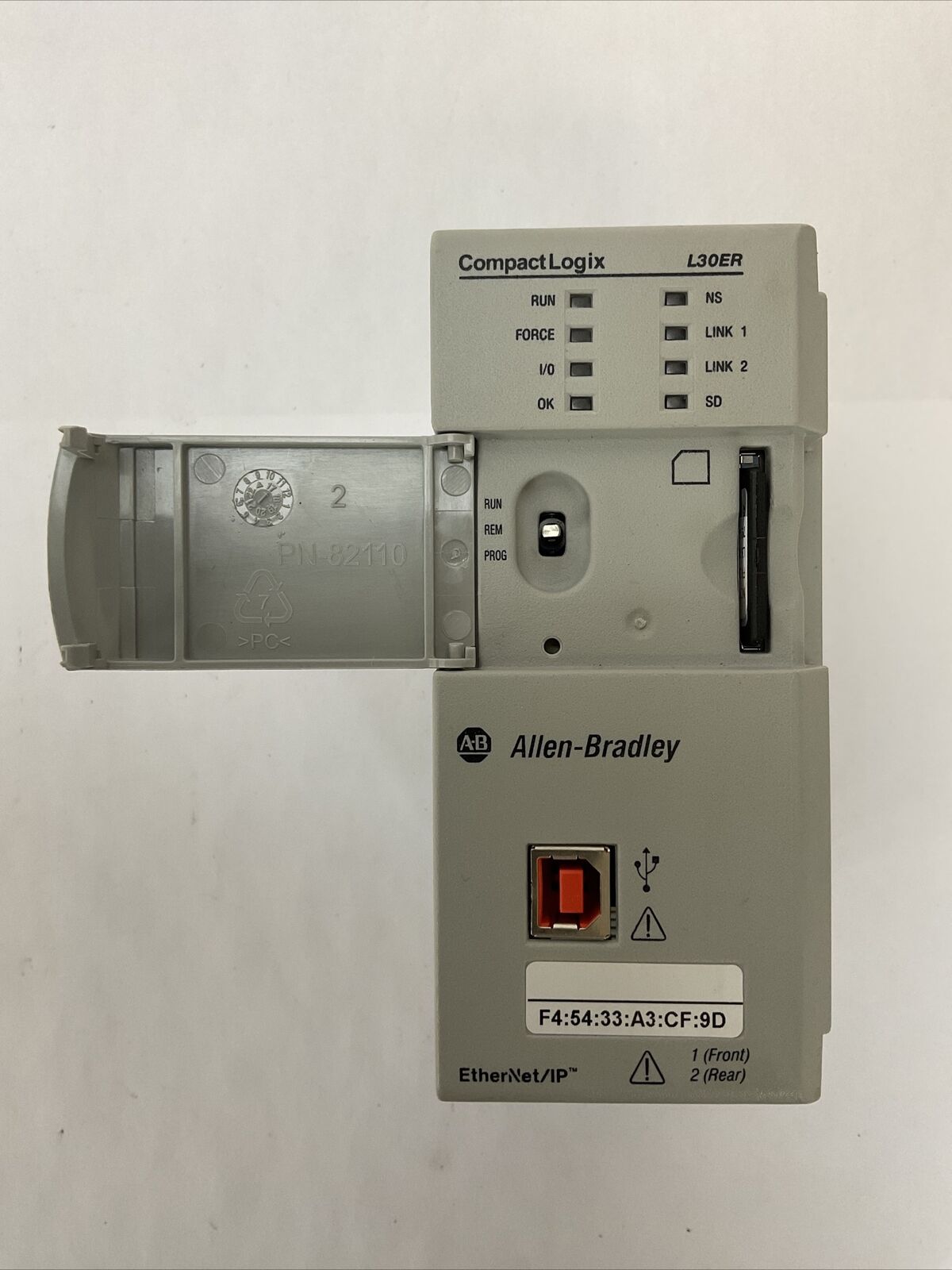 ALLEN BRADLEY 1769-L30ER SER A FW 1.002 COMPACT LOGIX 1 MB ENET CONTROLLER
