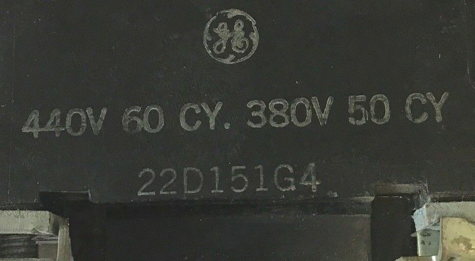 GENERAL ELECTRIC 22D151G4 COIL 440V/60CY 380V/50CY