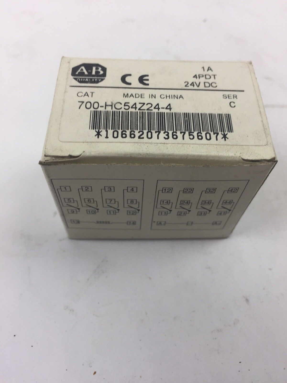 ALLEN BRADLEY 700-HC54Z24-4 CONTROL RELAY 1A 4PDT 24VDC SERIES C TYPE H