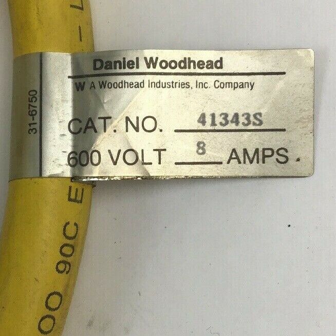 WOODHEAD/BRAD HARIISON 41343S SAFETY YELLOW 16/5 SOO 90C CORD ***LOT OF 2***