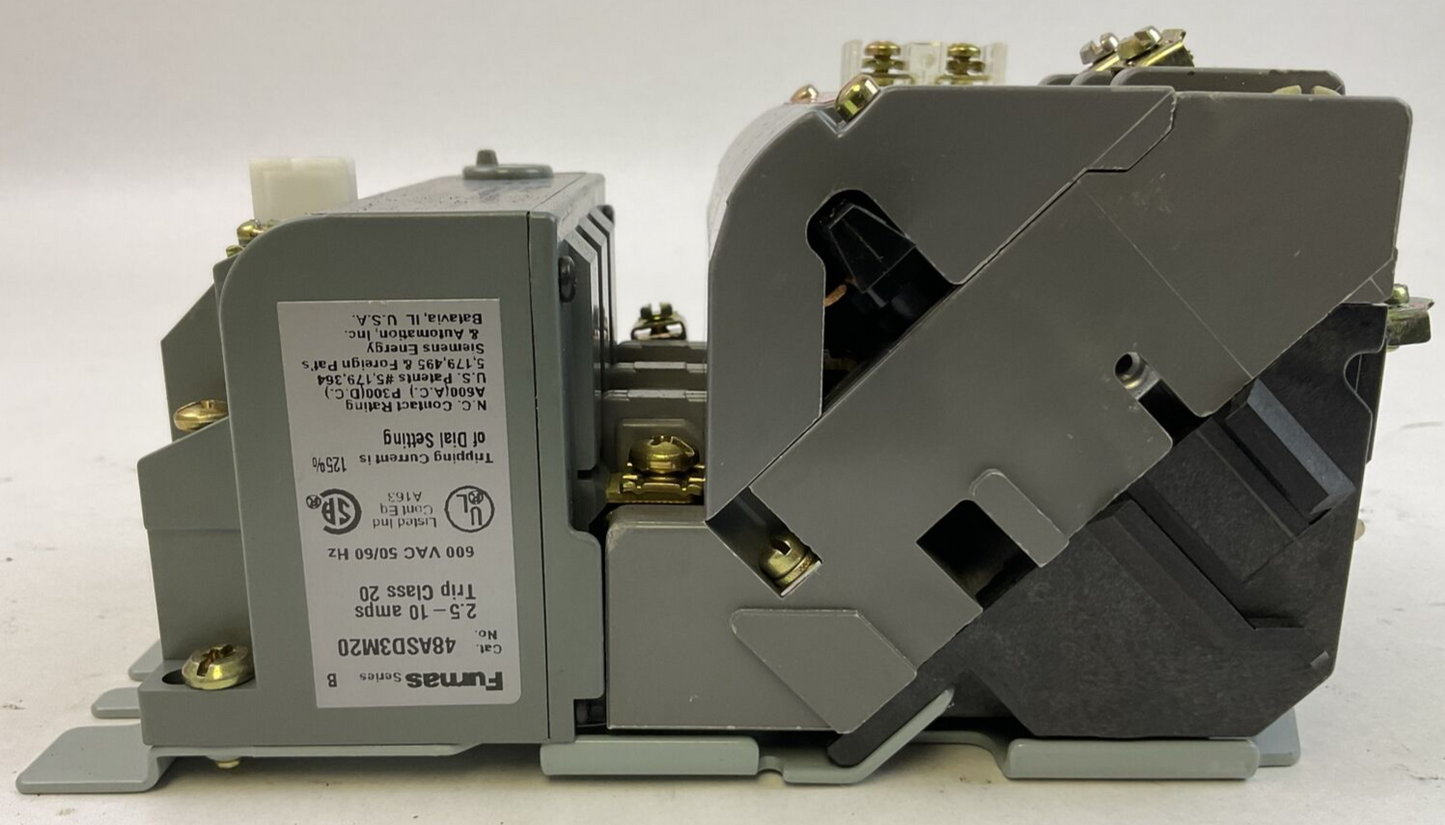 FURNAS SIZE 1 STARTER (14DS+32A CONTACTOR COIL 120V & 48ASD3M20 RELAY 2.5-10A)