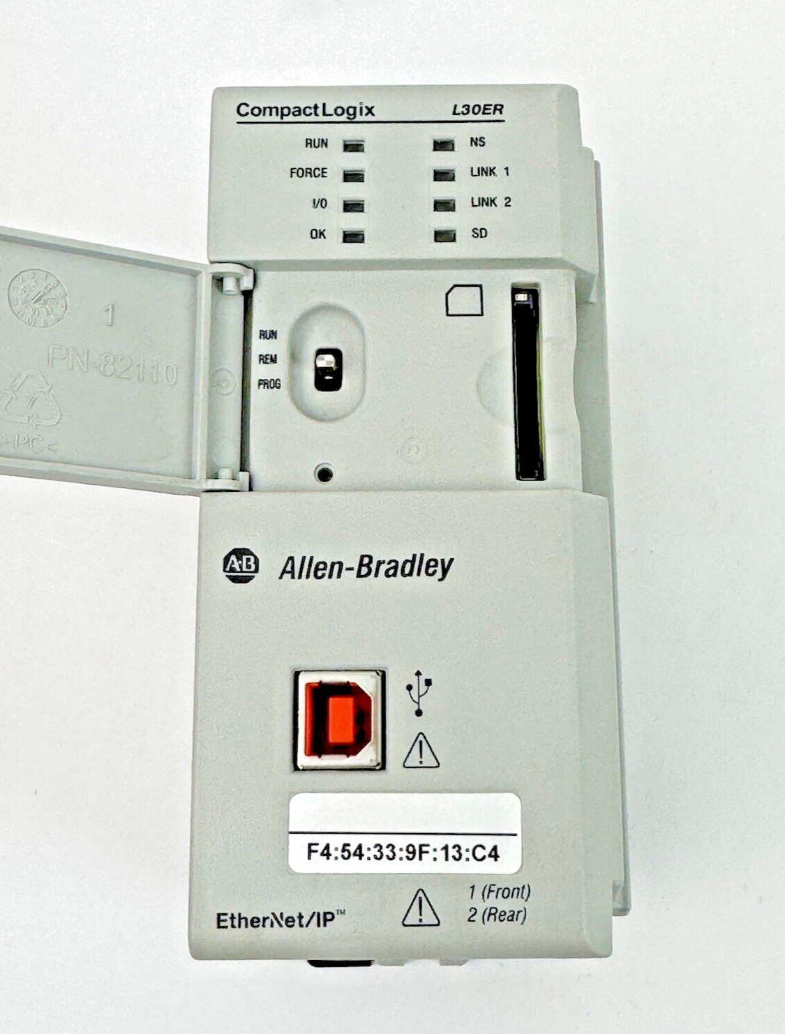 ALLEN-BRADLEY - 1769-L30ER SER. A, FW 1.002 - COMPACTLOGIX 1 MB ENET CONTROLLER