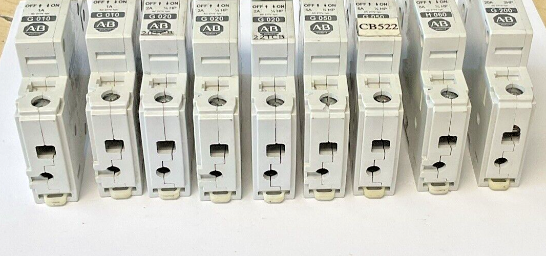 ALLEN BRADLEY 1492-CB1 G010(2X)G020(3X)G050(2X)H060(1X)G200(1X) CIRCUIT BREAKER