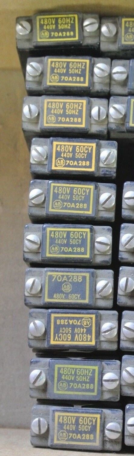 ALLEN-BRADLEY 70A288 COIL SIZE 0 440-480V, 50-60Hz NEW SURPLUS LOT of 10