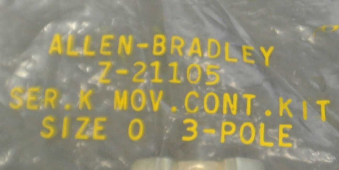 ALLEN-BRADLEY Z-21105 MOVABLE CONTACT KIT / SIZE 0 / 3-POLE / NEW SURPLUS