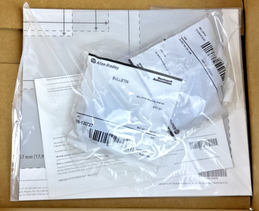 ALLEN BRADLEY 2711P-T10C22D9P PANELVIEW TOUCH SCREEN 24VDC 10IN SER.A