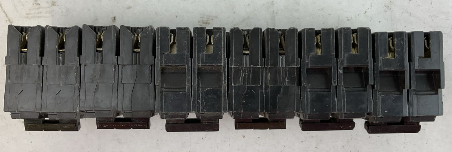 GE THQL2150 50AMP 120/240VAC 2POLE CIRCUIT BREAKER (LOT OF 6)