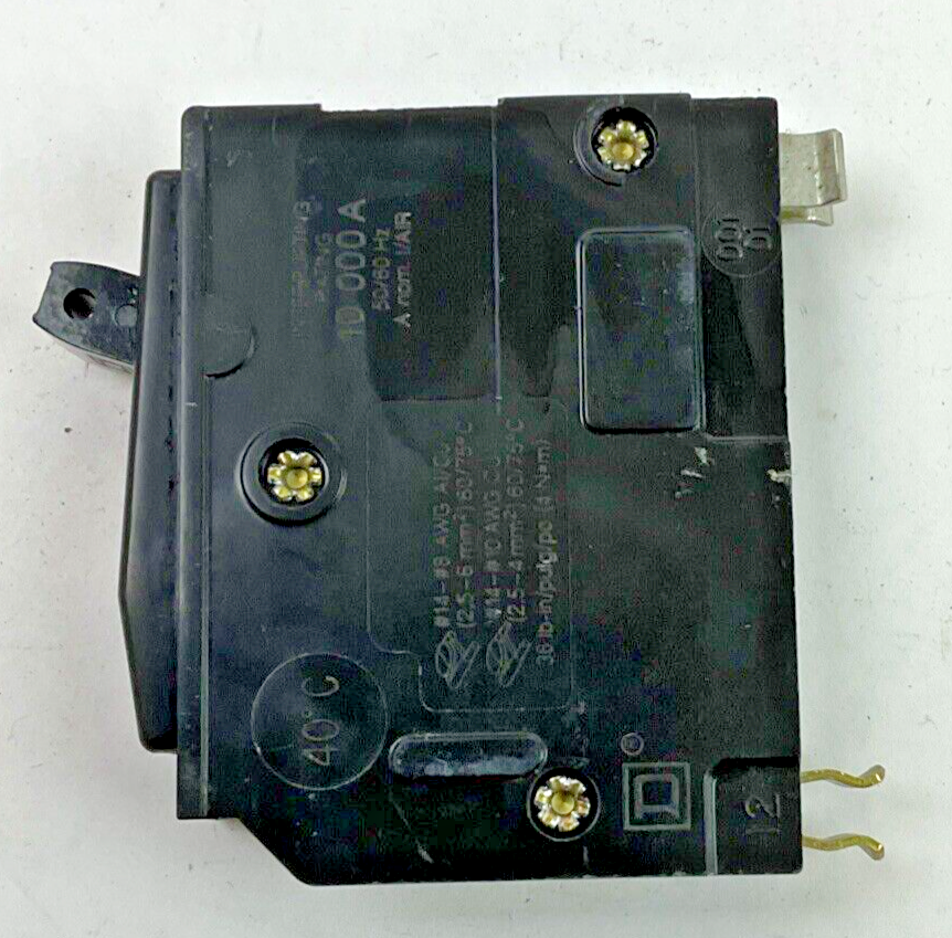 SQUARE D QO12010CP CIRCUIT BREAKER 1POLE 20A 120/240VAC 50/60HZ***LOTOF10***