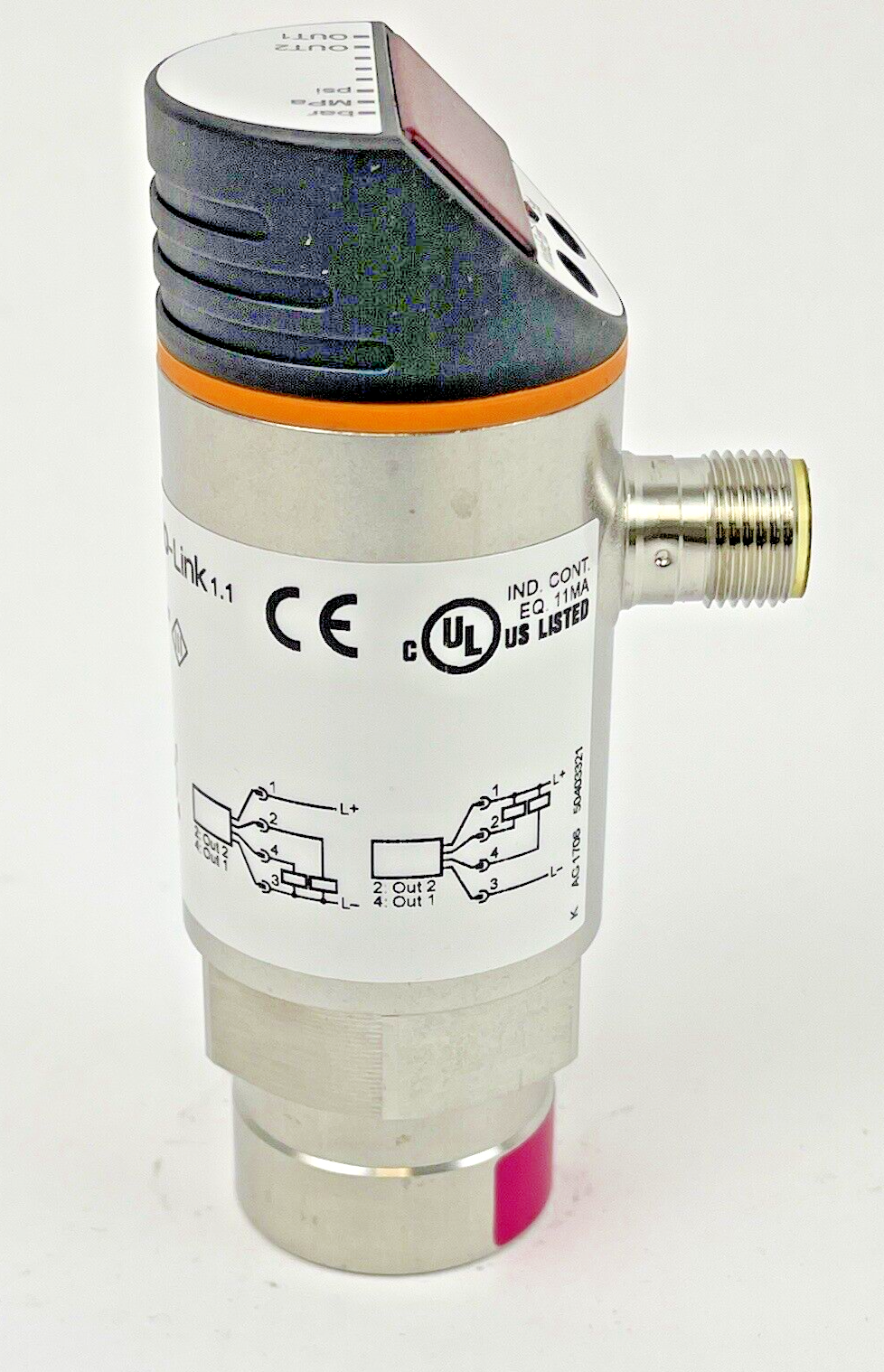 IFM ELECTRONIC - PN7000 - EFECTORSOD - PN-400-SBR14-QFRKG/US/ - PRESSURE SENSOR