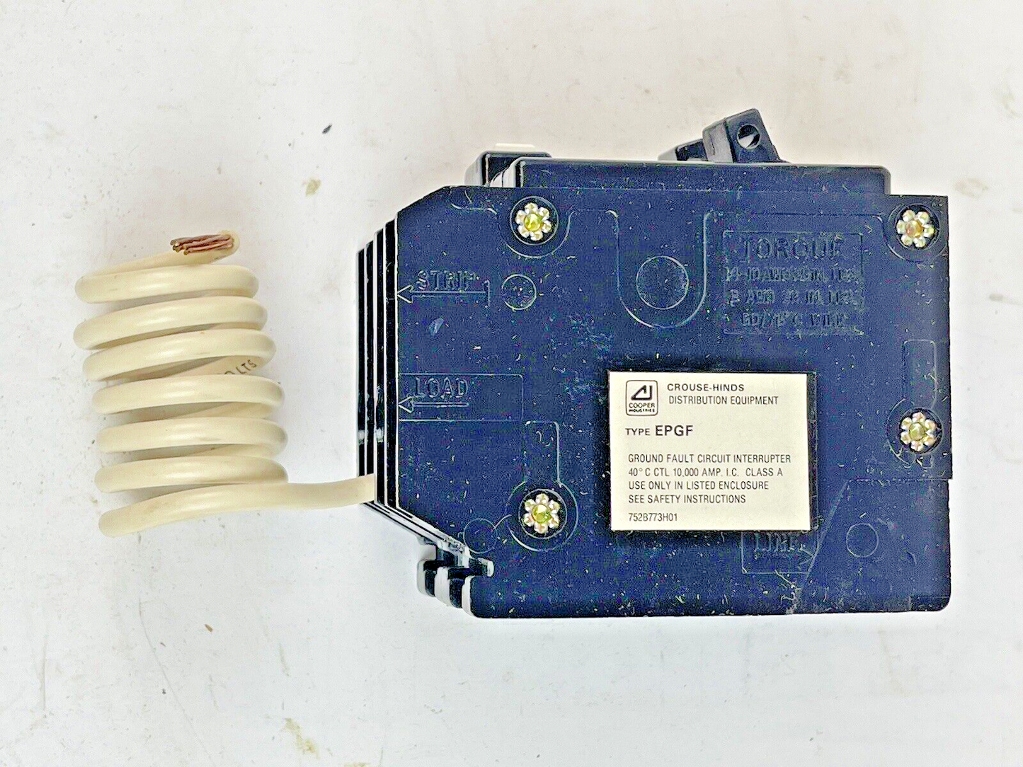 CROUSE-HINDS - EP215GF - 1" PER POLE, 15 A, 240 VAC-GROUND FAULT CIRCUIT BREAKER