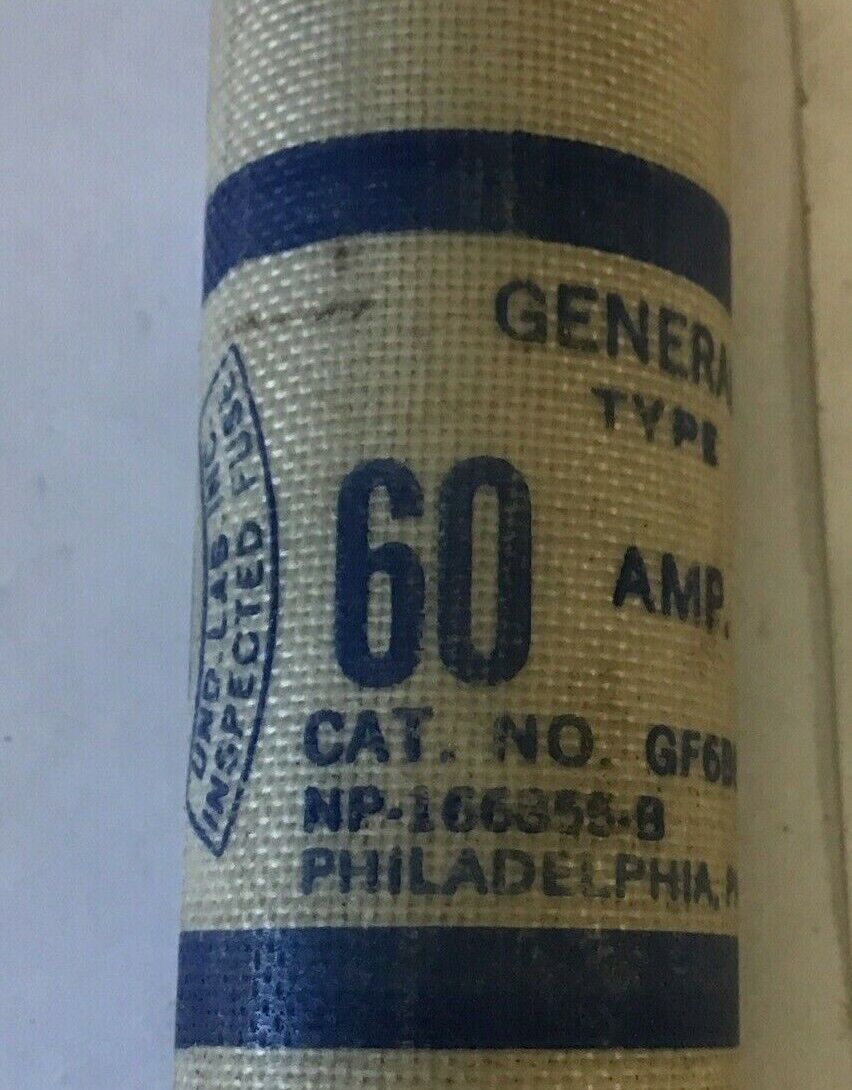 GENERAL ELECTRIC GF6B60 60A FUSE 600VAC CLF ***LOTOF6***