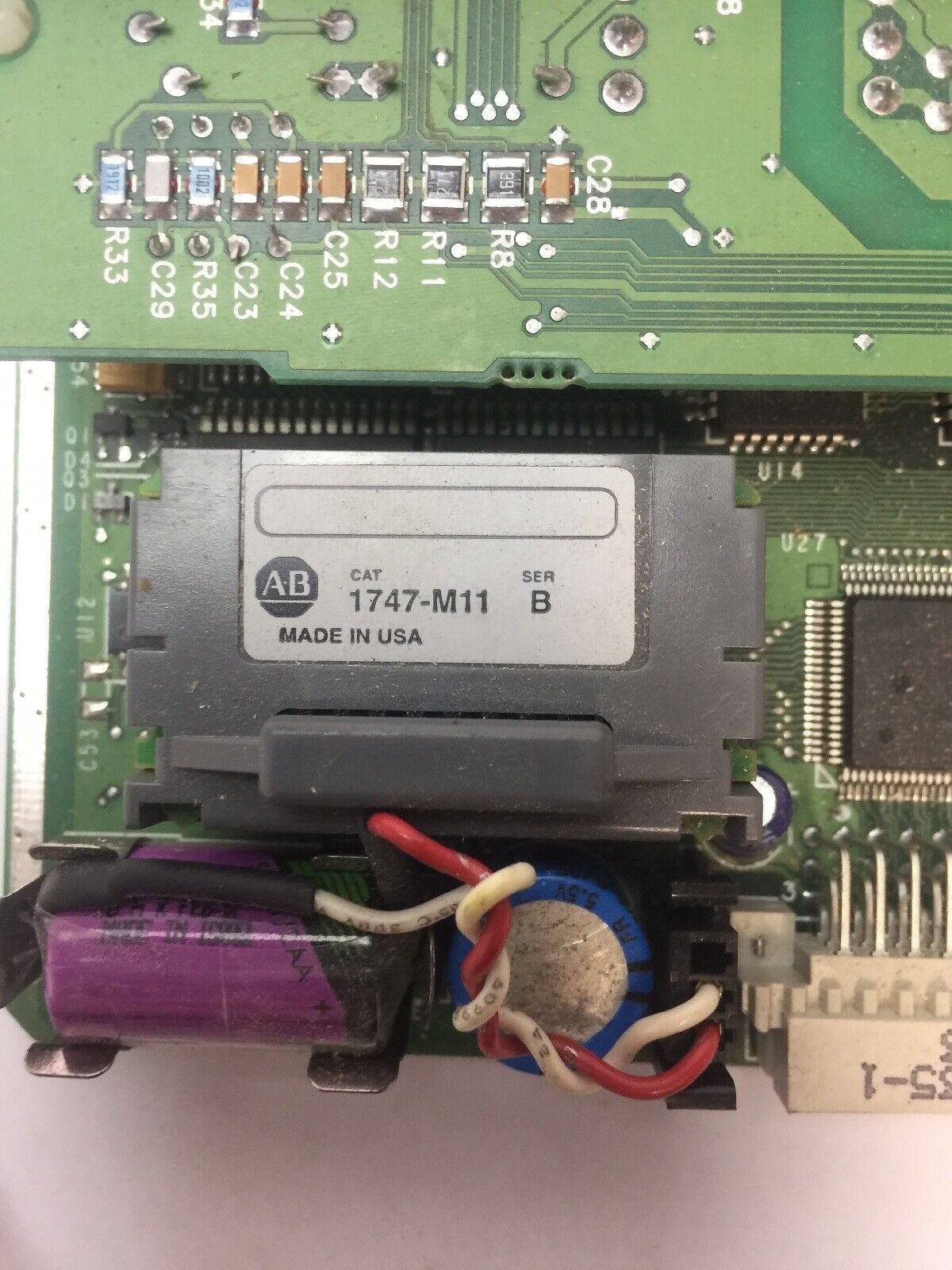 ALLEN BRADLEY 1747-L531 PROCESSOR UNIT 1747-M11 MEMORY 1761-CBL-AP00 CABLE