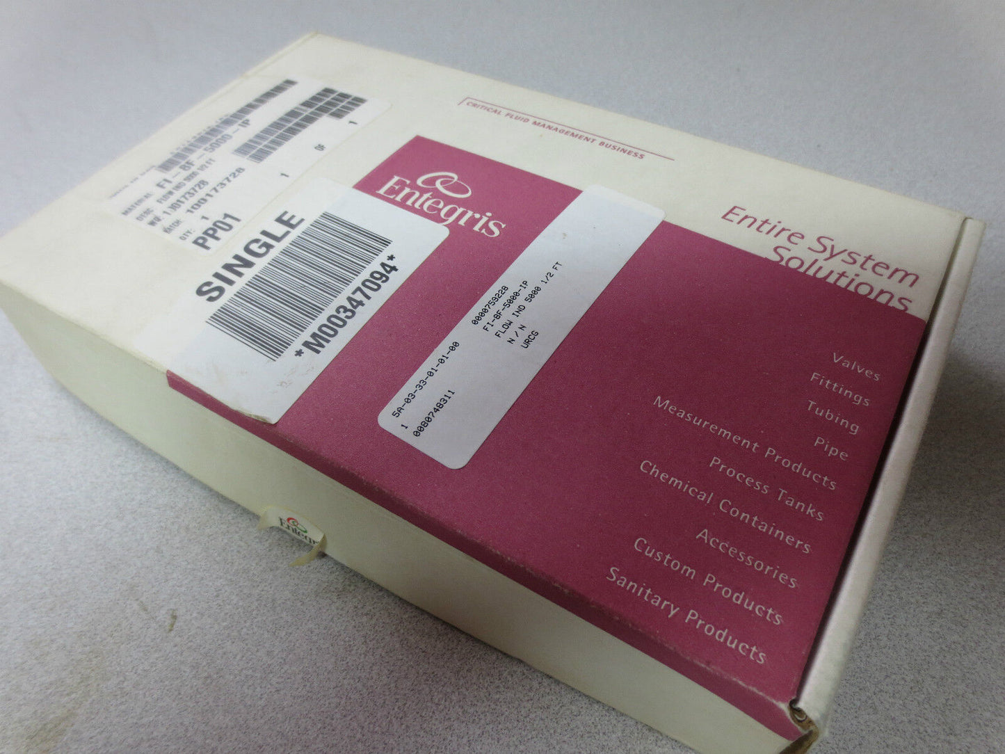 ENTEGRIS ACCU-TEK FI-8F-5000-IP FLOW INDICATOR 5000 1/2 FT - NEW SURPLUS