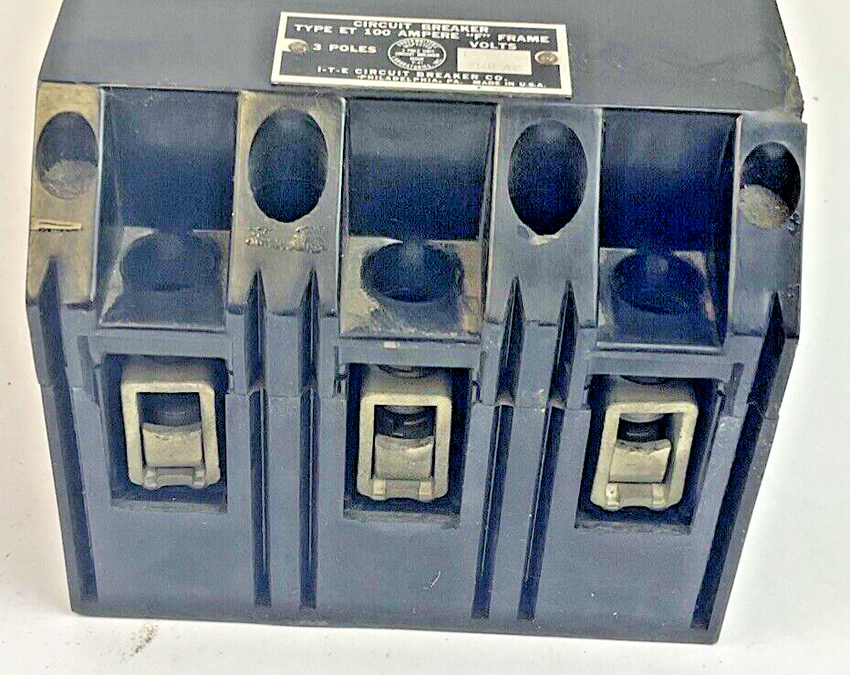 ITE ET-100 AMPHERES CIRCUIT BREAKER 30A F FRAME 250VAC 3POLE