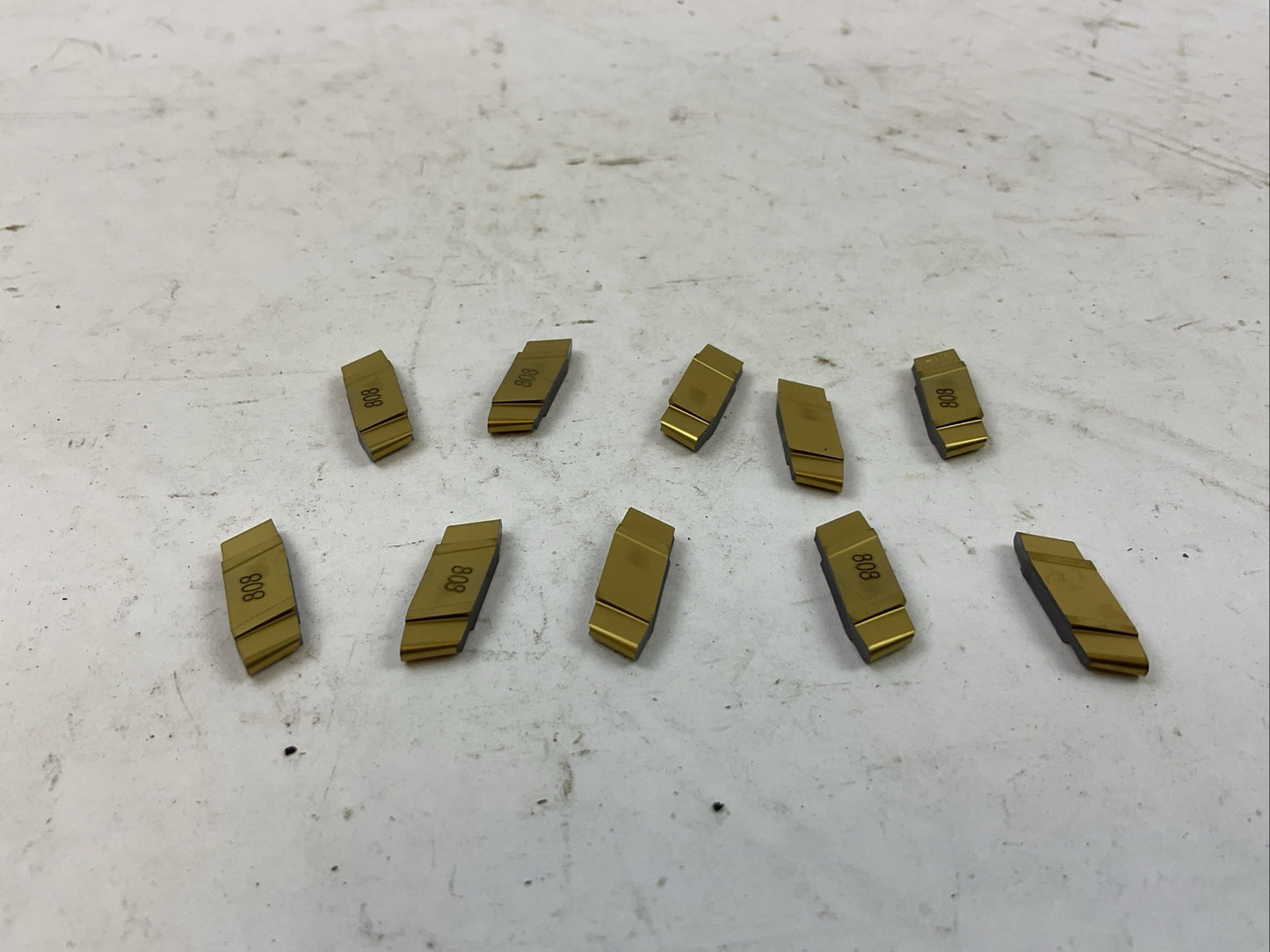 ISCAR GIP 2.00-1.00 IC808 CARBIDE INSERT (LOT OF 10)