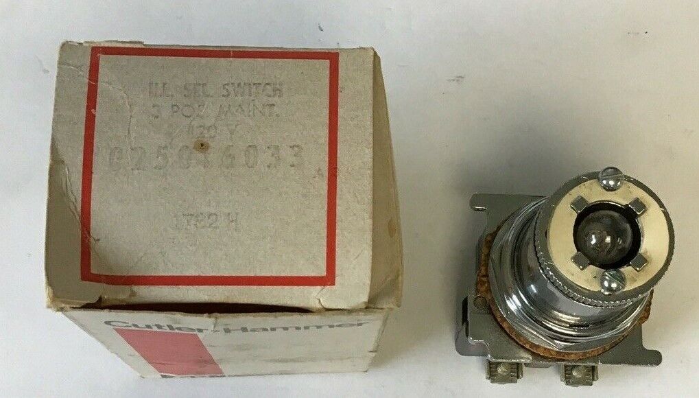 CUTLER HAMMER 10250T6033 ILLUMINATOR SELECTOR SWITCH