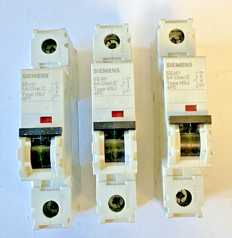SIEMENS 5SJ4111-7HG40 CIRCUIT BREAKER 5A CHAR.C TYPE HSJ 230V ***LOTOF3***
