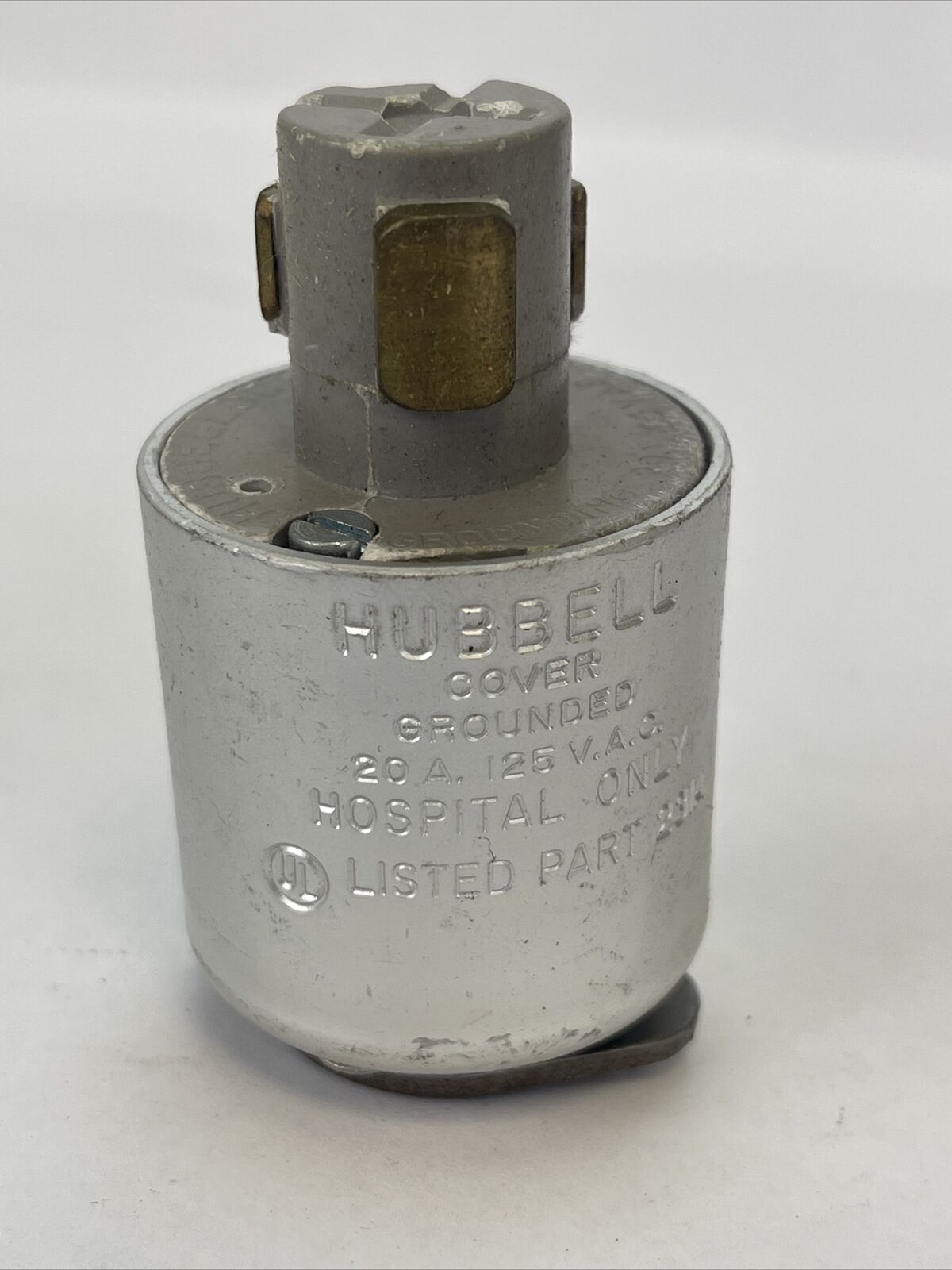 HUBBELL 23004-HG HOSPITAL HUBBELLOCK GROUNDING PLUG 20A 125VAC CORD GRIP RANGE