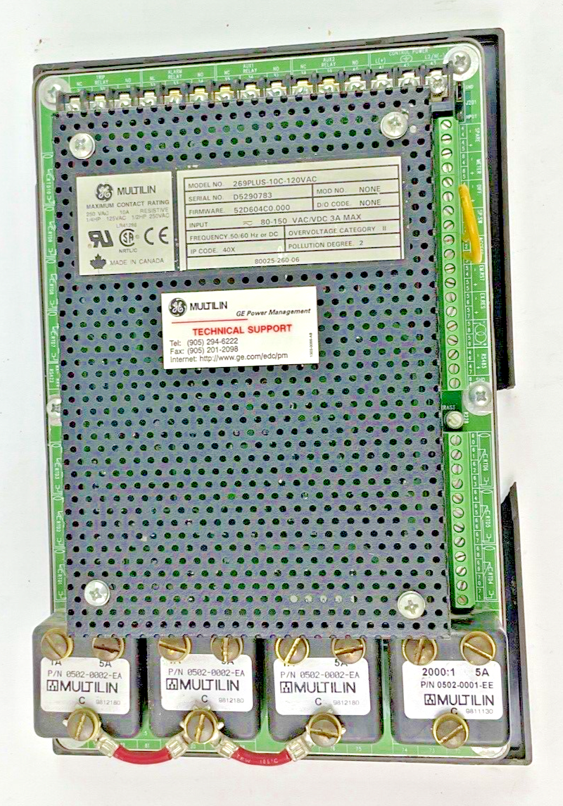 GE 269PLUS-10C-120VAC MOTOR MANAGMENT RELAY *CRACKED/BROKEN PLASTIC*