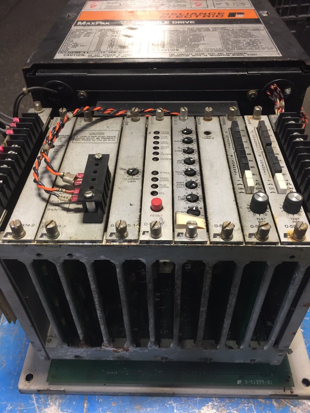 RELIANCE ELECTRIC MX PAK PLUS VS SPINDLE DRIVE 801429-21TE.