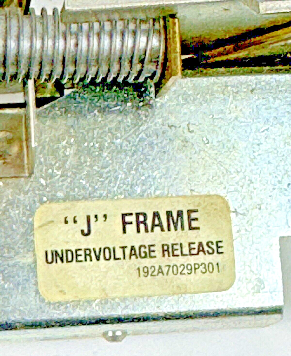GENERAL ELECTRIC / GE 192A7029P301 - 120 V UNDERVOLTAGE SHUNT TRIP - J FRAME