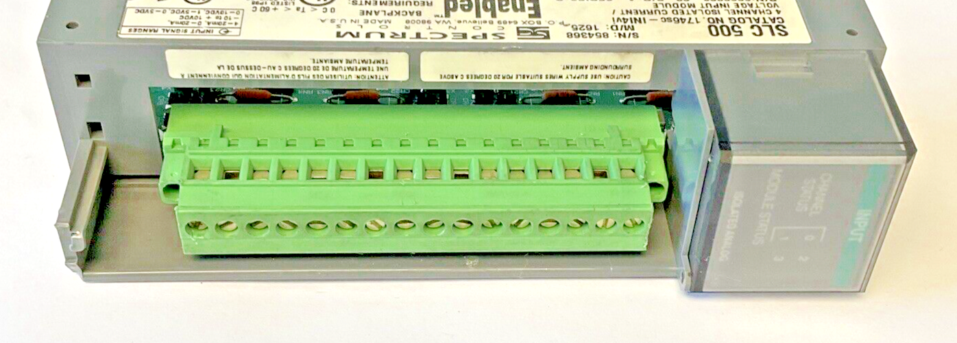 ALLEN-BRADLEY 1746SC-INI4VI SER. D F/R: 1.04 P/R:A SER.D 4 CHANNEL INPUT MODULE