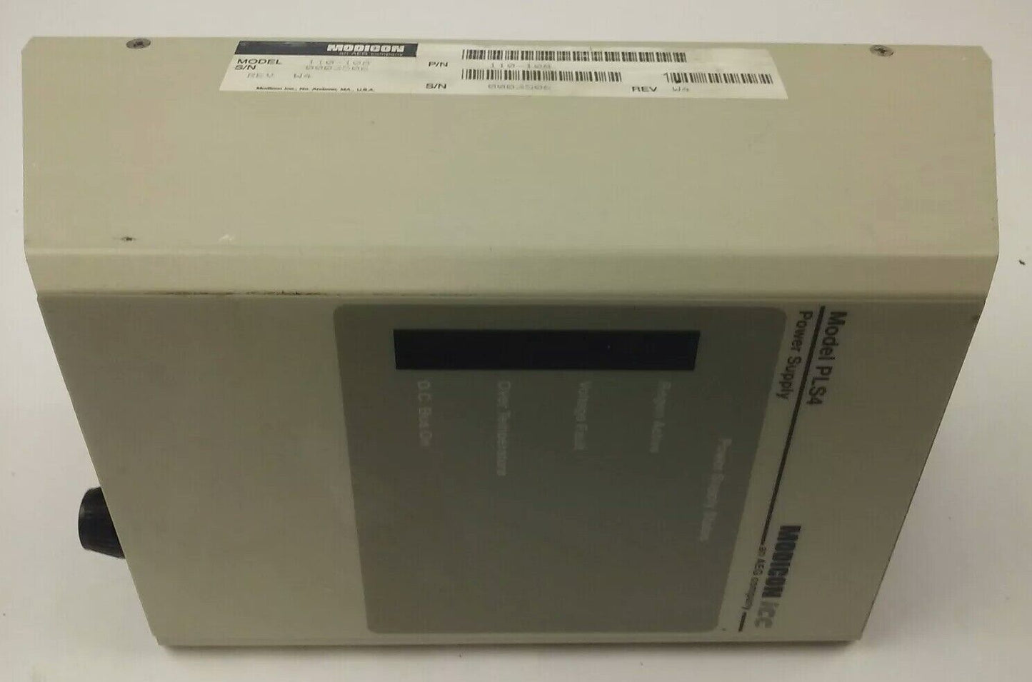 MODICON/ AEG 110-108 MODEL PLS4 POWER SUPPLY, REV W4