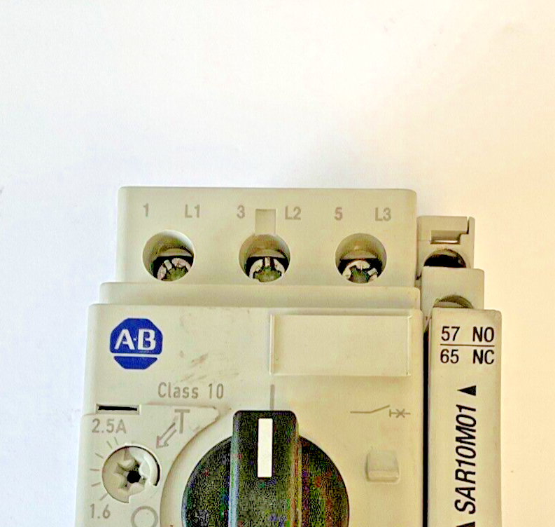 ALLEN BRADLEY 140M-C2E-B25 SER.B MOTOR PROTECTOR W/140-C-A AUX CONTACT SER.A