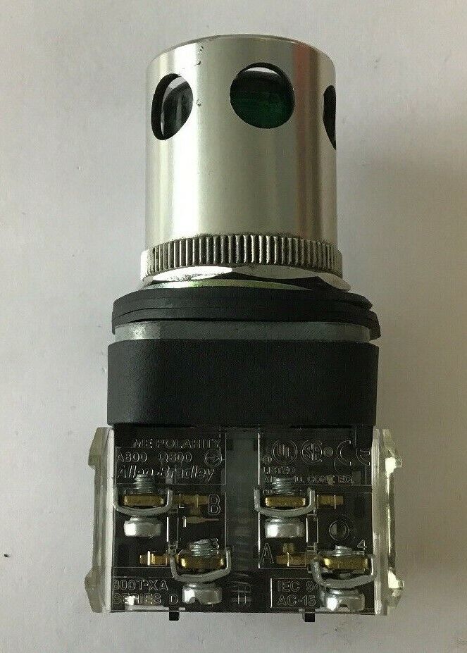 Allen Bradley 800T-QA24 GREEN ILL. 24V Push button SER. T