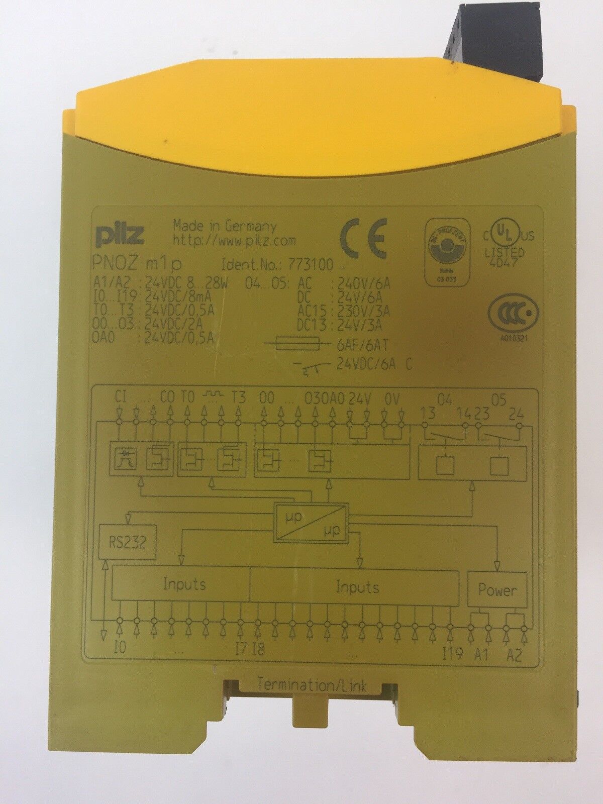 Pilz PNOZ M1P Safety Relay Base Unit 240VAC/6A 24VDC/6A