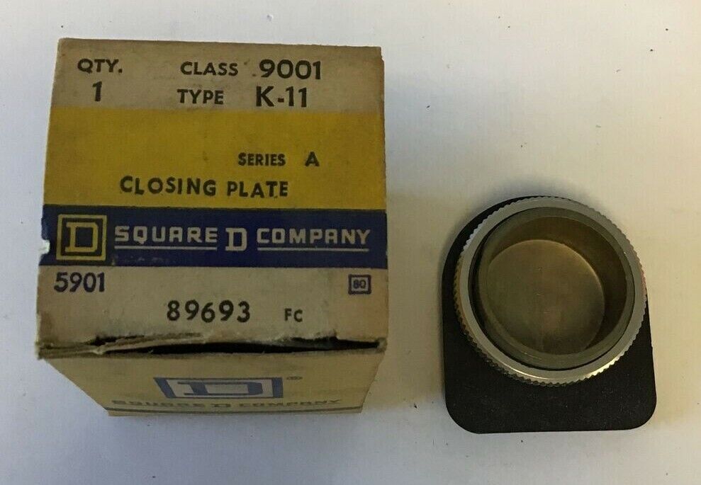 SQUARE D 9001 K-11 CLOSINGPLATE SER.F (2)& SQUARE D 9001 K-11 SER.A CLOSINGPLATE