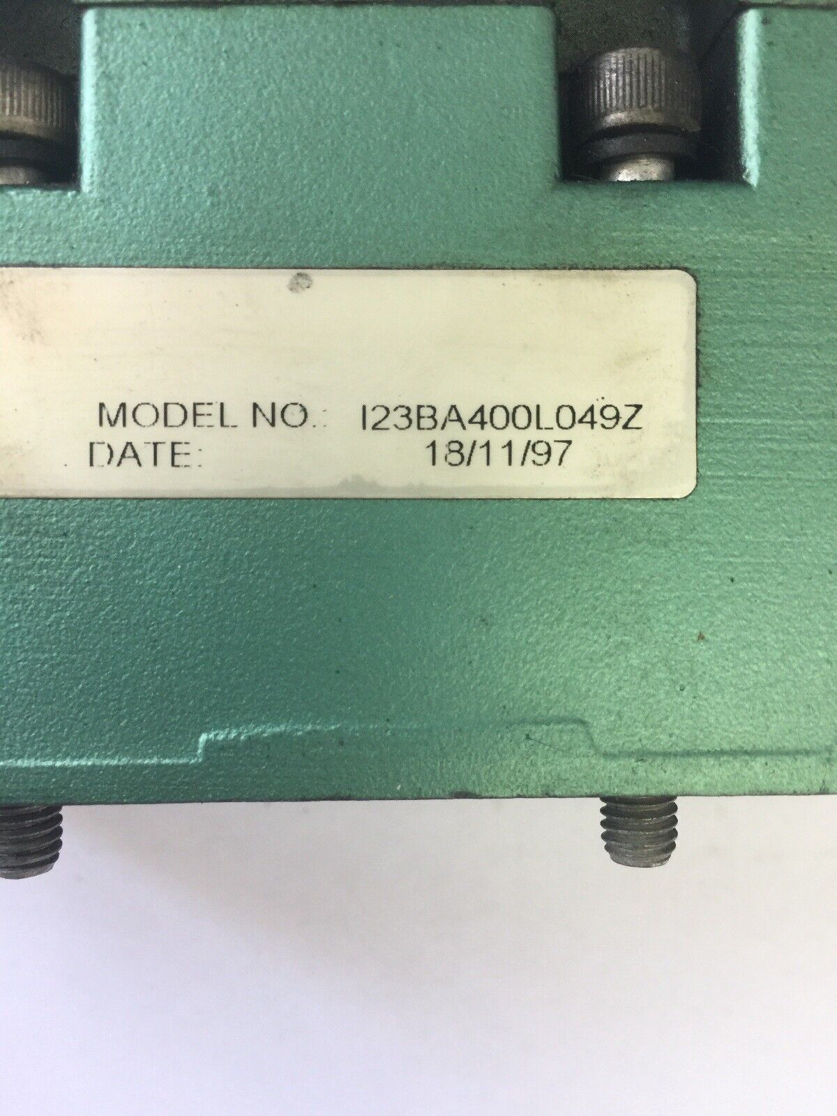 NUMATICS 123BA400L049Z PNEUMATIC VALVE