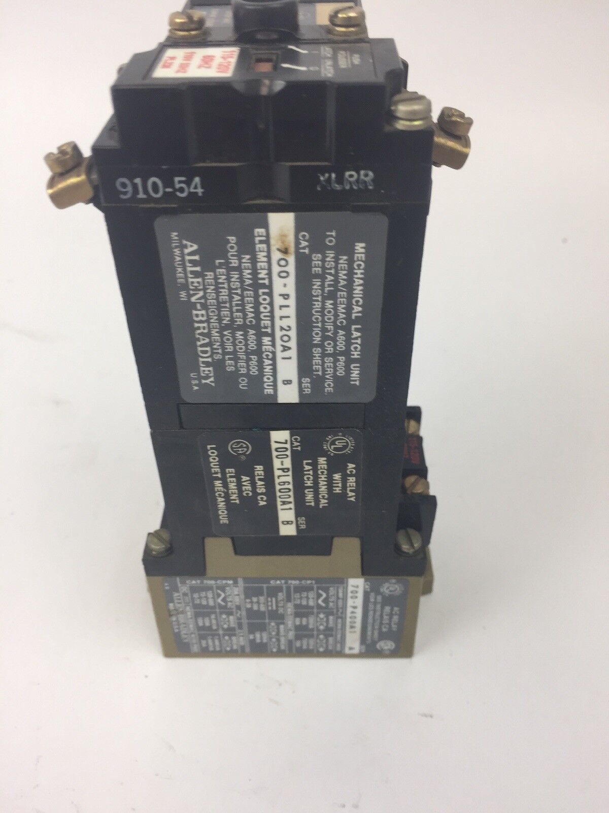 ALLEN BRADLEY 700-PL600A1 SER B RELAY 700-P400A1 SER A 700-PLL20A1 SER B PL236