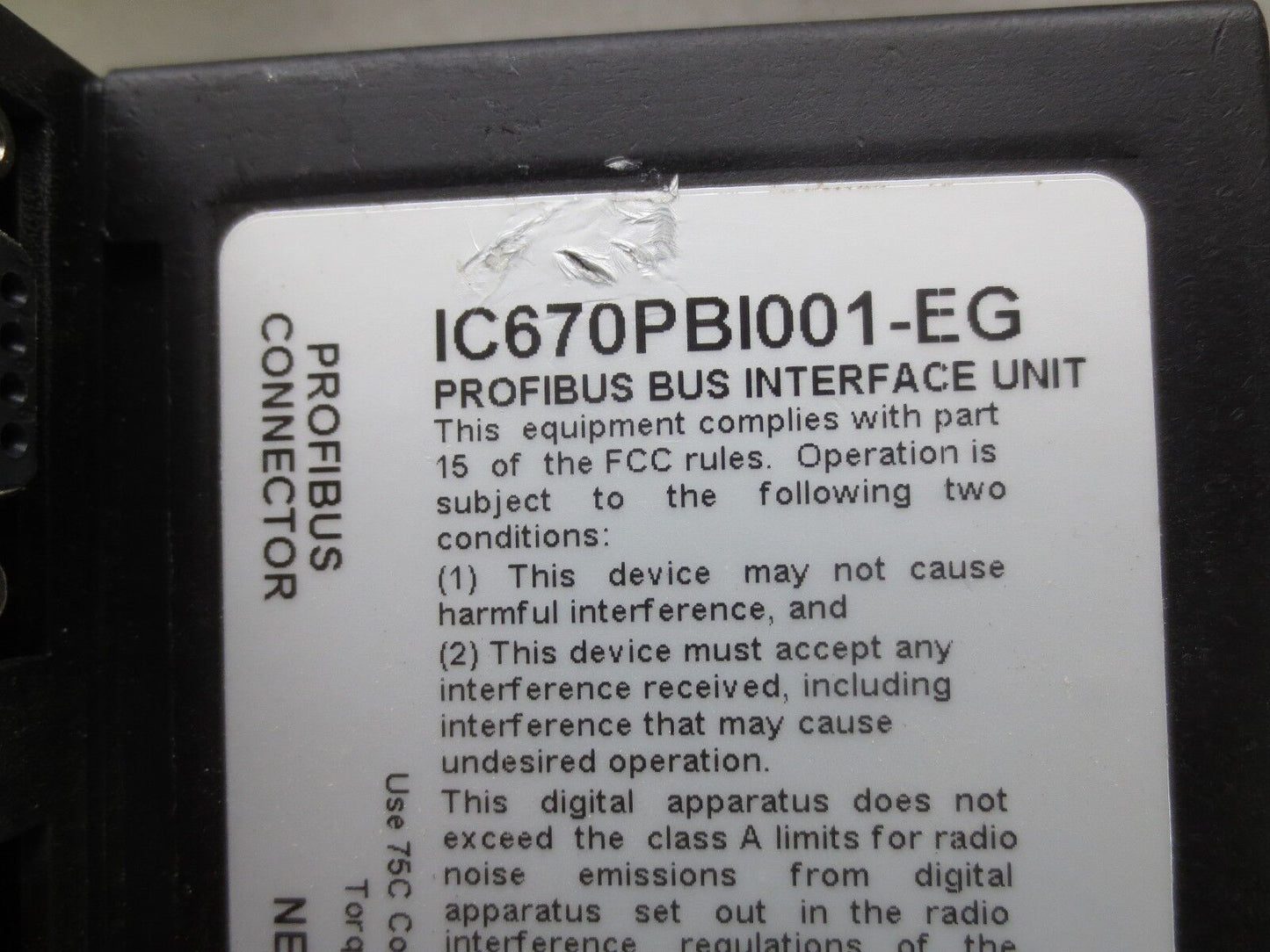 FANUC IC670PBI001-EG PROFIBUS DP + IC670MDL730K + IC670MDL640L + IC670CHS002F