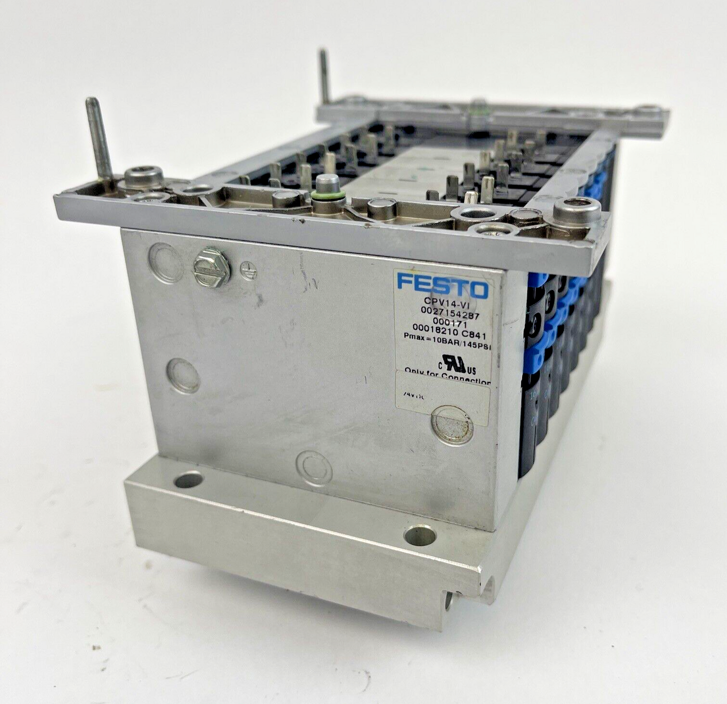 FESTO CPV14-V1 -VALVE MANIFOLD-W/ PNEUM CONNEC. & STACK PLATES, C402(6), C102(2)