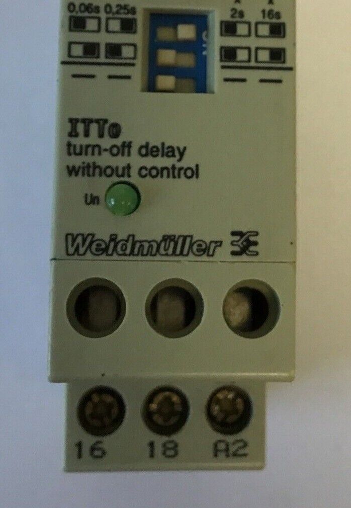 WEIDMULLER ITTo TURN-OFF DELAY WITHOUT CONTROL 240VAC 50-60HZ