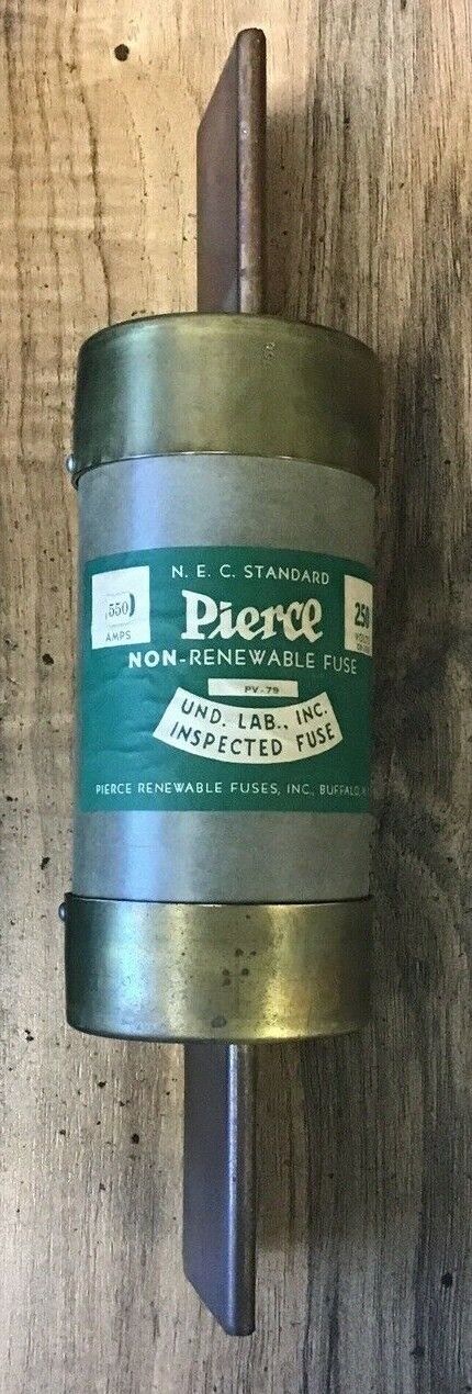 PIERCE PV-79 NON-RENEWABLE FUSE 550A 250V