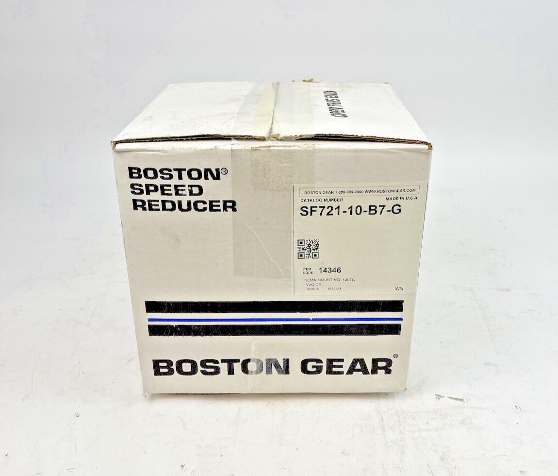 BOSTON GEAR - SF721-10-B7-G - WORM GEAR SPEED REDUCER- 700 SERIES - 14346 - 10:1