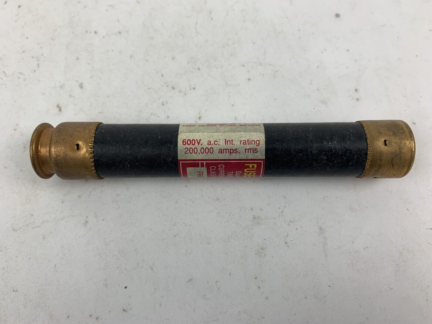 Bussmann Fusetron Dual-Element FRS-R-1 1/8 1 1/8A 600V Fuse "Lot of 10"